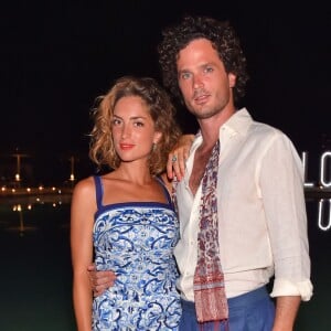 Margherita Marzotto et Barthelemy D'Ollone - Soirée d'anniversaire "Love" pour les 63 ans de Fawaz Gruosi à l'hôtel Cala di Volpe à Porto Cervo, le 9 août 2015. 