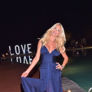 Victoria Silvstedt - Soirée d'anniversaire "Love" pour les 63 ans de Fawaz Gruosi à l'hôtel Cala di Volpe à Porto Cervo, le 9 août 2015. 