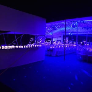 Soirée d'anniversaire "Love" pour les 63 ans de Fawaz Gruosi à l'hôtel Cala di Volpe à Porto Cervo, le 9 août 2015. 