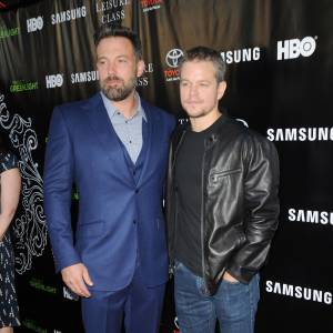 Ben Affleck, Matt Damon lors de la soirée pour la saison 4 de The Project Greenlight à Los Angeles, le 10 août 2015.