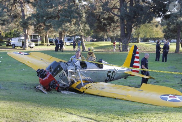 Harrison Ford a été blessé quand le petit avion biplace dans lequel il se trouvait s'est écrasé sur un parcours de golf dans les environs de Los Angeles, le 5 mars 2015