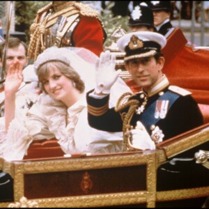 Mariage du prince Charles et de Lady Diana Spencer le 29 juillet 1981 à Londres.