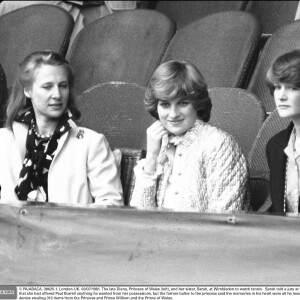 Diana et Sarah Spencer à Wimbledon en 1981