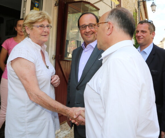 Exclusif :Le président François Hollande a fêté son anniversaire à Aiguines dans le Haut-Var, le 12 août 2015