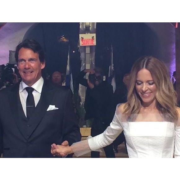 Mariage de Julie Snyder et Pierre Karl Péladeau, le 15 août 2015 à Québec. Photo Twitter de l'heureux marié.