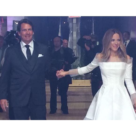 Mariage de Julie Snyder et Pierre Karl Péladeau, le 15 août 2015 à Québec. Photo Twitter de l'heureux marié.