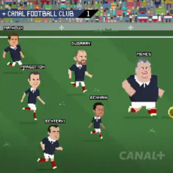 Pierre Menez dans le clip de rentrée 2015-2016 de Canal +.