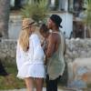 Dutch super model Doutzen Kroes and DJ husband Sunnery James enjoy holiday in Ibiza, Spain, with children. Doutzen Kroes relaxed on the white sands of Ibiza as she spent the day with her husband and their two children Phyllon and Myllena on Monday August 17, 2015. Photo by Look Press/ABACAPRESS.COM18/08/2015 -