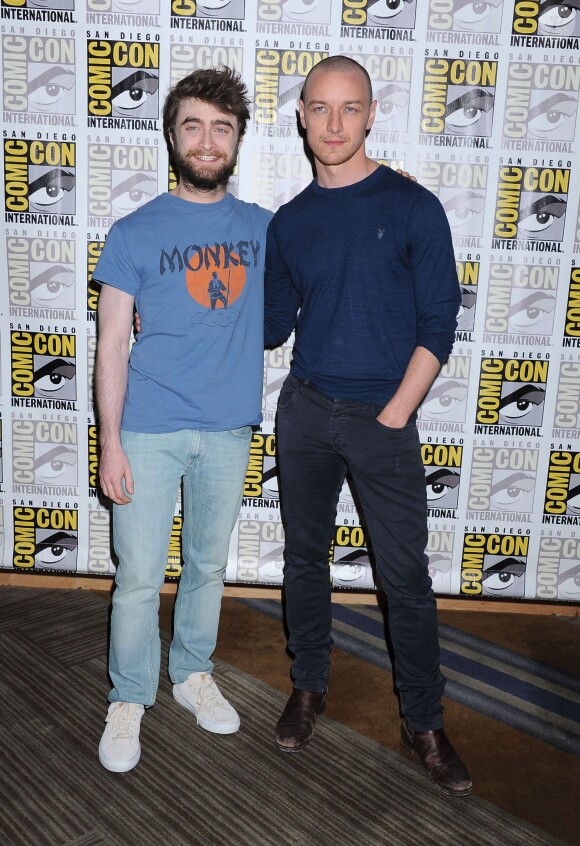Daniel Radcliffe et James McAvoy au Comic-Con 2015.