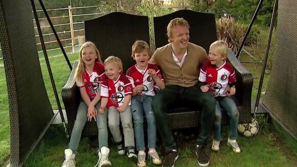 Dirk Kuyt (Feyenoord) : Ses enfants fous de joie pour son retour surprise...