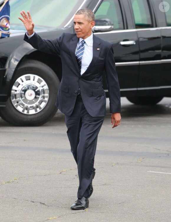 Barack Obama arrive à Philadelphie le 14 juillet 2015