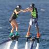 Kylie Jenner et Tyga font du jetlev à Saint-Barthélemy. Le 19 août 2015.