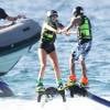 Kylie Jenner et Tyga font du jetlev à Saint-Barthélemy. Le 19 août 2015.