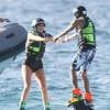 Kylie Jenner et Tyga font du jetlev à Saint-Barthélemy. Le 19 août 2015.