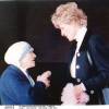 Lady Di rencontrant Mère Teresa à New York en juin 1997