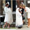 Ces deux photos ont été utilisées par Lori Eastwood pour créer un photomontage en incrustant la regrettée Lady Diana (rencontrant Mère Teresa, en juin 1997 à New York) auprès de Kate Middleton et de la princesse Charlotte de Cambridge lors du baptême de cette dernière le 5 juillet 2015.