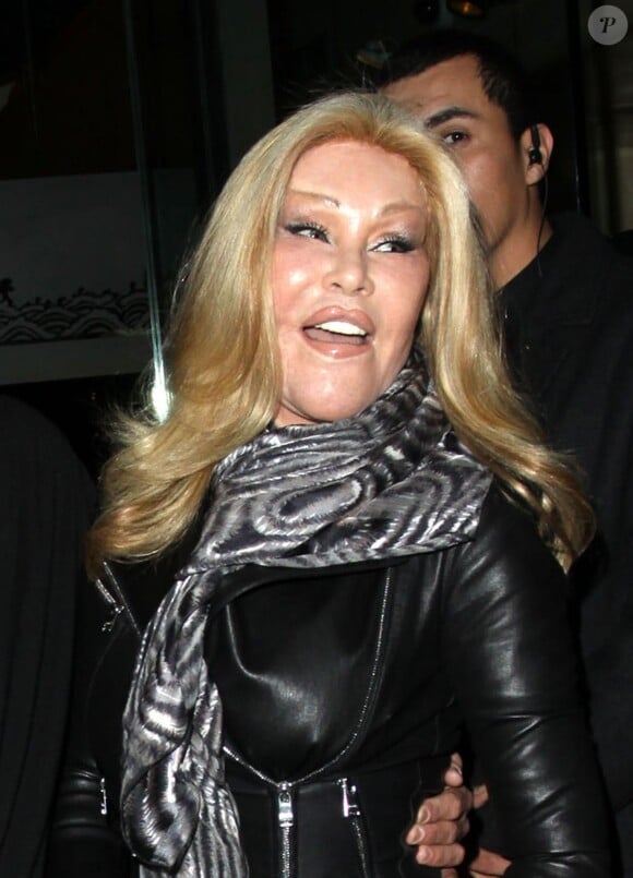 Jocelyn Wildenstein est allee diner au restaurant Mr. Chow a Beverly Hills. Le 24 janvier 2013  50998583 Plastic surgery nightmare Jocelyn Wildenstein goes to dinner at Mr Chow restaurant on January 24, 2013 in Beverly Hills, California. Jocelyn is famous for having spent over 3 million dollars on plastic surgery to make her face look more like a cat.24/01/2013 - Beverly Hills