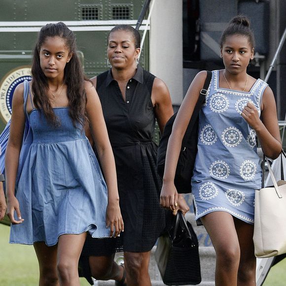 Les Obama font leur retour à la Maison Blanche après des vacances à Martha's Vineyard. Washington, le 23 août 2015.