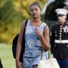 Sasha Obama (14 ans) rentre à la Maison Blanche après des vacances en famille à Martha's Vineyard. Washington, le 23 août 2015.