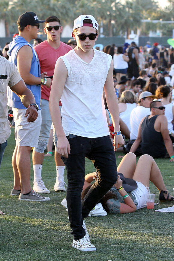 Brooklyn Beckham au festival de Coachella. Le 11 avril 2015.