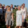 La princesse Victoria de Suède et la princesse Mette-Marit de Norvège ont assisté à une messe en l'église de Stromstad le 22 août 2015, après avoir marché ensemble pendant une heure entre Halden (Norvège) et Stromstad (Suède) dans le cadre du Pèlerinage du Climat.