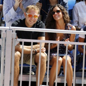 Maria Perello, la compagne de Rafel Nadal et son coach - Lancement de la ligne de vêtements "Tommy x Nadal" à New York le 25 août 2015 pendant le tournoi des célébrités de Bryant Park. Rafael Nadal et Tommy Hilfiger lancent une ligne de sous-vêtements, de vêtements sur-mesure et un parfum "TH Bold". 