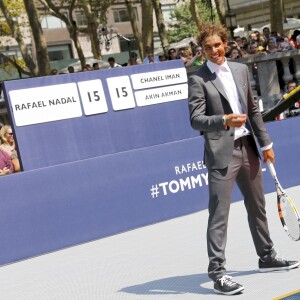 Rafael Nadal - Lancement de la ligne de vêtements "Tommy x Nadal" à New York le 25 août 2015 pendant le tournoi des célébrités de Bryant Park. Rafael Nadal et Tommy Hilfiger lancent une ligne de sous-vêtements, de vêtements sur-mesure et un parfum "TH Bold". 