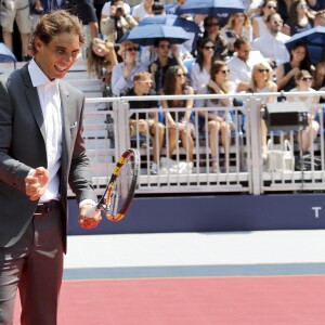 Rafael Nadal - Lancement de la ligne de vêtements "Tommy x Nadal" à New York le 25 août 2015 pendant le tournoi des célébrités de Bryant Park. Rafael Nadal et Tommy Hilfiger lancent une ligne de sous-vêtements, de vêtements sur-mesure et un parfum "TH Bold". ew York