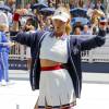 Constance Jablonski - Lancement de la ligne de vêtements "Tommy x Nadal" à New York le 25 août 2015 pendant le tournoi des célébrités de Bryant Park. Rafael Nadal et Tommy Hilfiger lancent une ligne de sous-vêtements, de vêtements sur-mesure et un parfum "TH Bold". 