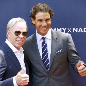 Tommy Hilfiger et Rafael Nadal - Lancement de la ligne de vêtements "Tommy x Nadal" à New York le 25 août 2015 pendant le tournoi des célébrités de Bryant Park. Rafael Nadal et Tommy Hilfiger lancent une ligne de sous-vêtements, de vêtements sur-mesure et un parfum "TH Bold". 