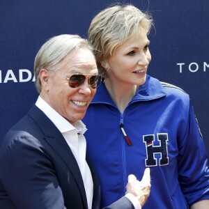 Tommy Hilfiger et Jane Lynch - Lancement de la ligne de vêtements "Tommy x Nadal" à New York le 25 août 2015 pendant le tournoi des célébrités de Bryant Park. Rafael Nadal et Tommy Hilfiger lancent une ligne de sous-vêtements, de vêtements sur-mesure et un parfum "TH Bold".  
