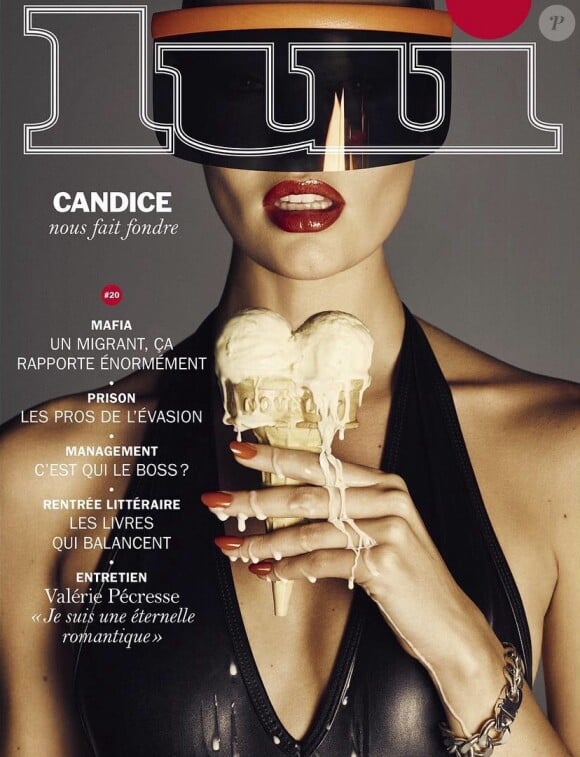 Candice Swanepoel en couverture du numéro de septembre 2015 de Lui. Photo par Luigi & Iango.