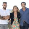 Nicolas Duvauchelle, Mélanie Thierry, Emmanuel Finkiel - Photocall du film "Je suis pas un salaud" lors de la 8e édition du Festival du film francophone d'Angoulême le 26 août 2015.