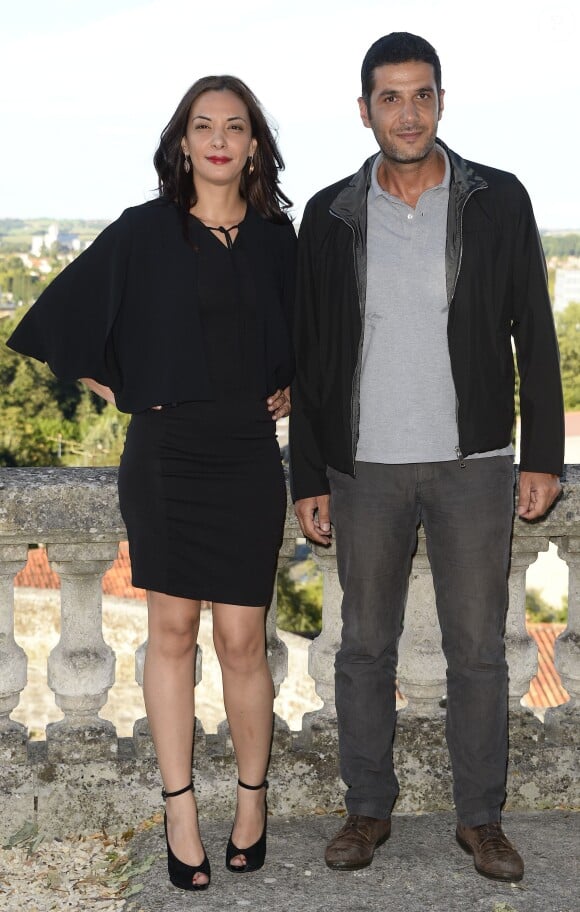 Loubna Abidar et Nabil Ayouch - Photocall du film "Much loved" lors de la 8e édition du Festival du film francophone d'Angoulême le 26 août 2015