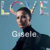 Gisele Bündchen en couverture du magazine LOVE. Photo par David Sims. Numéro d'automne-hiver 2015.
