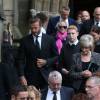 David Beckham à Bury aux obsèques de Neville Neville le 27 août 2015. 