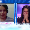 Karisma découvre le message vidéo de sa soeur, dans Secret Story 9 sur TF1, le vendredi 28 août 2015.