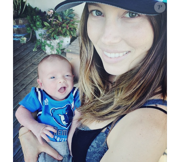Jessica Biel et son fils Silas sur Instagram