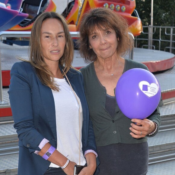 Vanessa Demouy et Stéphanie Fugain - Soirée pour l'association de Laurette Fugain à l'occasion de l'ouverture de la Fête à Neu-Neu au bois de Boulogne le 28 août 2015.