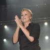Muriel Robin, sur scène pour Robin revient tsoin tsoin au Théâtre de la Porte Saint-Martin à Paris, le 23 septembre 2013.