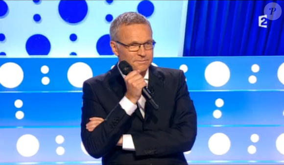 Laurent Ruquier présente On n'est pas couché sur France 2, le samedi 29 août 2015.