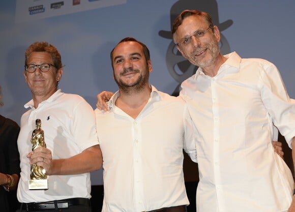 Philip Boëffard, François-Xavier Demaison, Christophe Rossignon - Clôture de la 8e édition du festival du film francophone d'Angoulême le 30 août 2015.