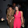Kanye West, Kris Jenner, Kim et Kourtney Kardashian quittent le restaurant Craig's à Los Angeles, le 30 août 2015.