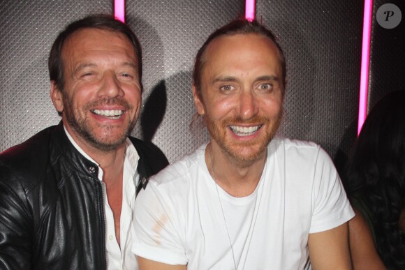 Samuel Le Bihan et David Guetta - Réouverture du "Queen" à Paris le 2 septembre 2015.