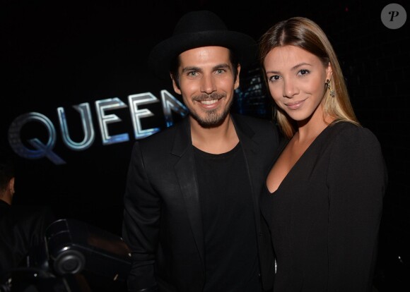 Michaël Canitrot et sa compagne Danielle - Réouverture du "Queen" à Paris le 2 septembre 2015.