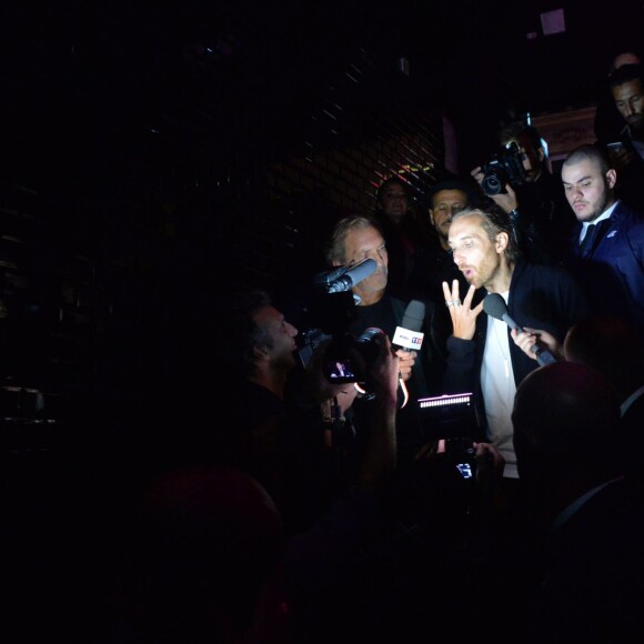 David Guetta à la réouverture du "Queen" à Paris le 2 septembre 2015.