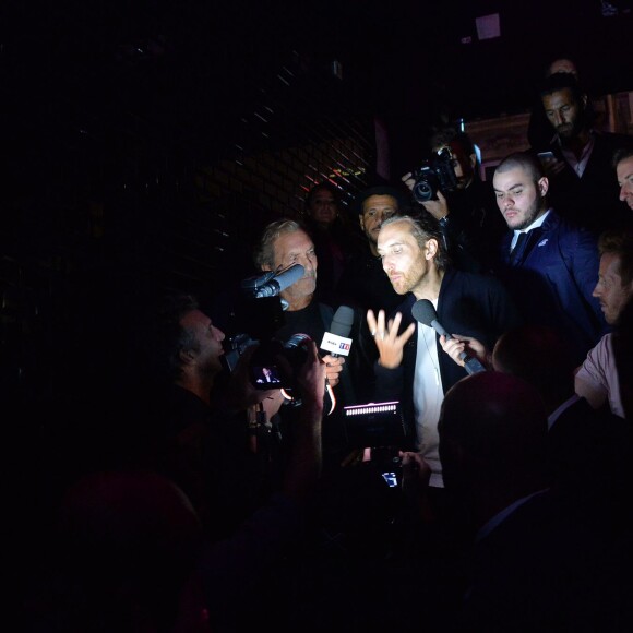 David Guetta à la réouverture du "Queen" à Paris le 2 septembre 2015.