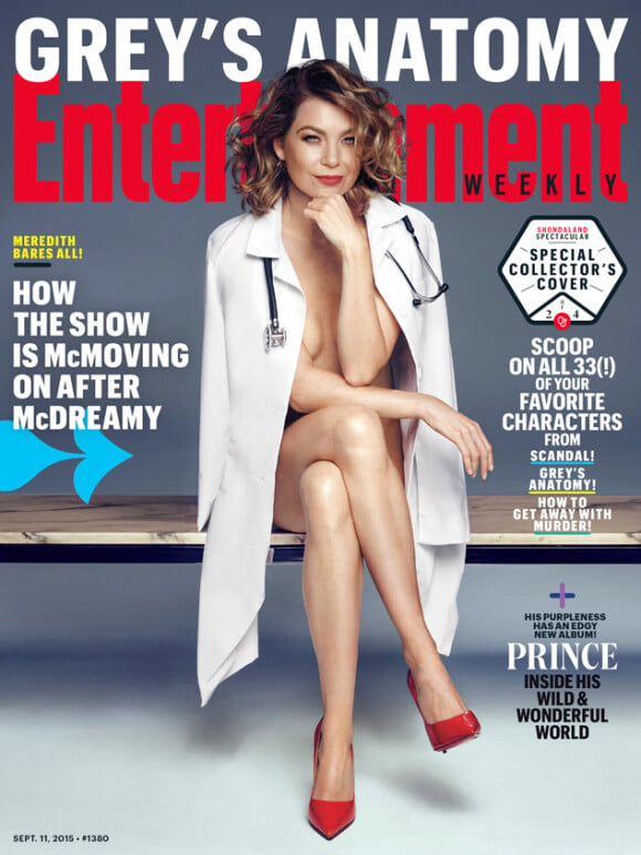 Ellen Pompeo en couverture de Entertainment Weekly. Septembre 2015