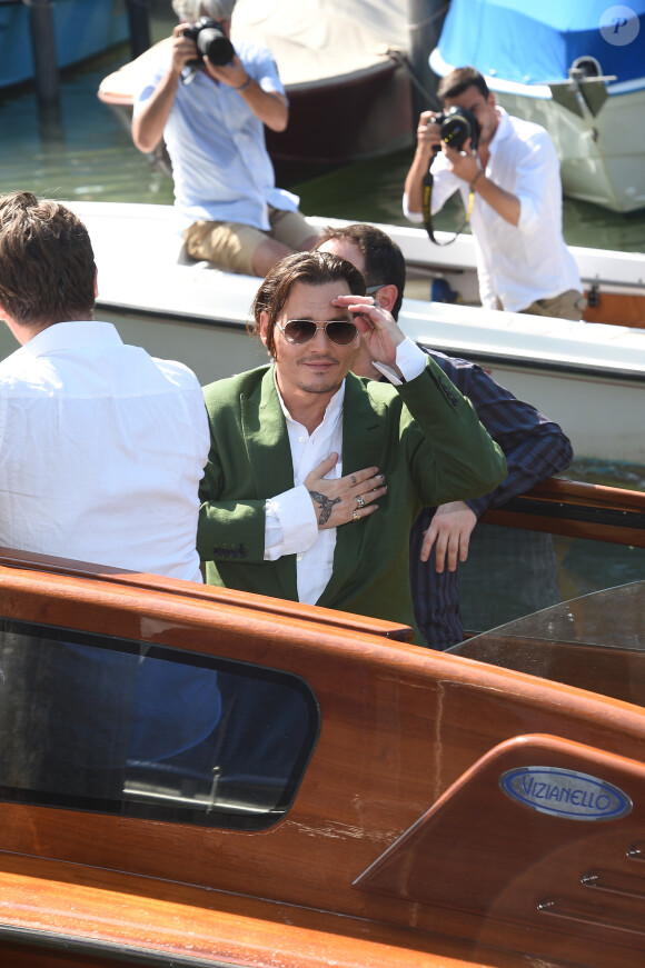 Johnny Depp - People au 72e festival international du film de Venise , La Mostra, le 4 septembre 2015.