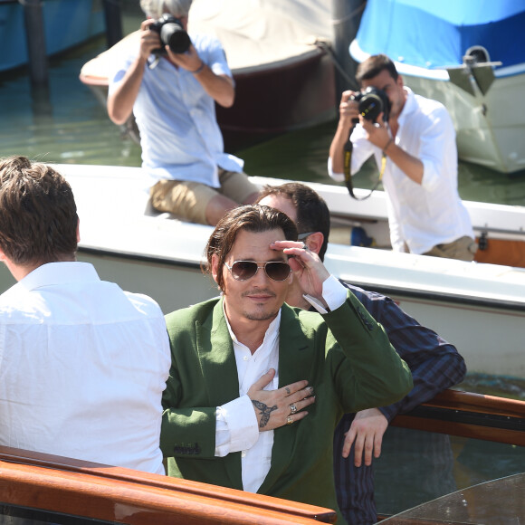 Johnny Depp - People au 72e festival international du film de Venise , La Mostra, le 4 septembre 2015.
